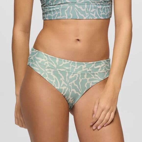 Prana Summer Wave Swim Bottom Women's XS Saltwater Boogie Bloom Bikini Brief - Picture 1 of 7